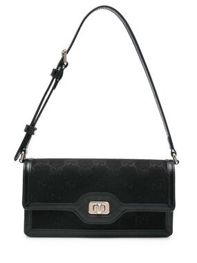 NEW Gucci Black Luce Mini Monogram Shoulder Bag